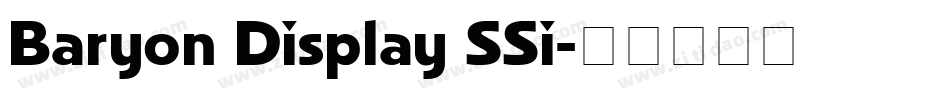 Baryon Display SSi字体转换